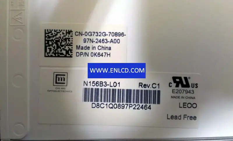 N156B3-L01 Innolux LCD パネル交換用ラップトップ