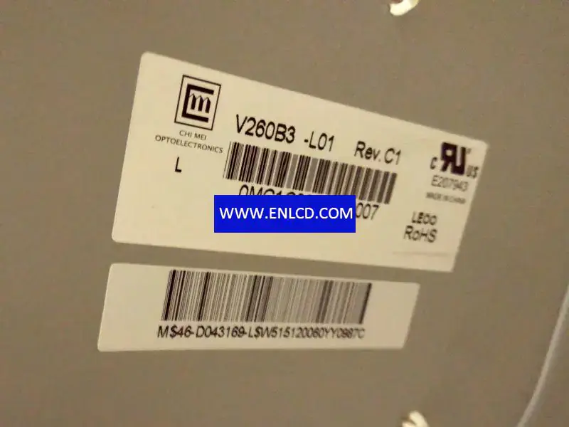Remplacement du panneau LCD Innolux V260B3-L01 pour téléviseurs