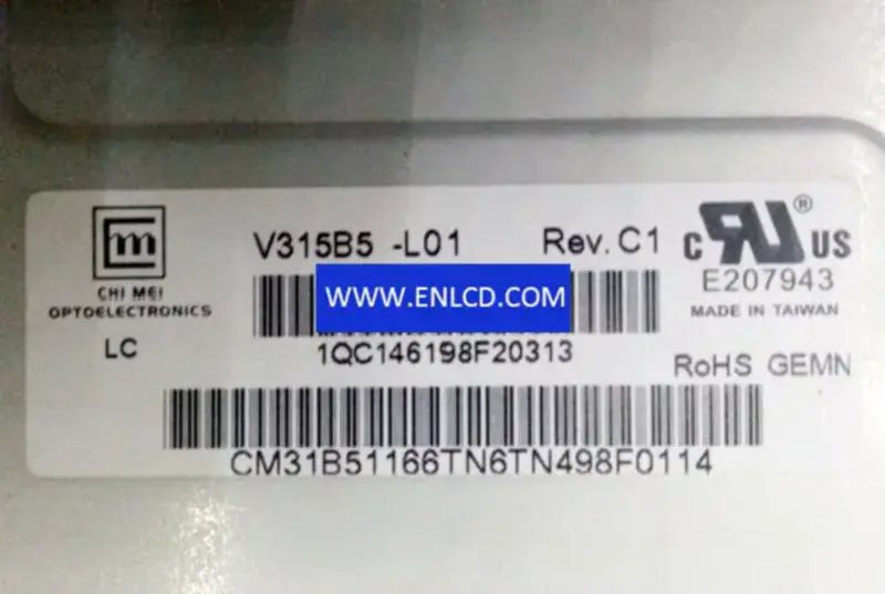 Remplacement du panneau LCD Innolux V315B5-L01 pour téléviseurs