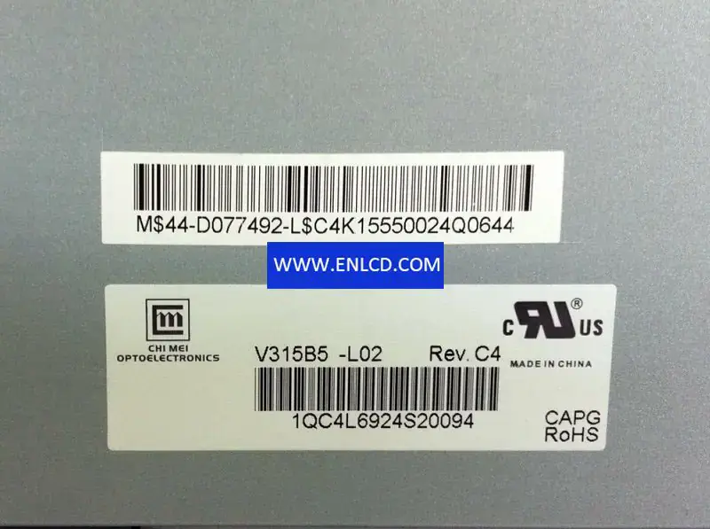 Remplacement du panneau LCD Innolux V315B5-L02 pour téléviseurs