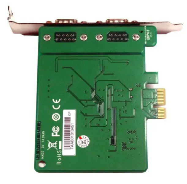 Moxa CP-102EハイプロファイルデュアルポートRS-232 PCI-Eシリアルカード産業用マザーボード