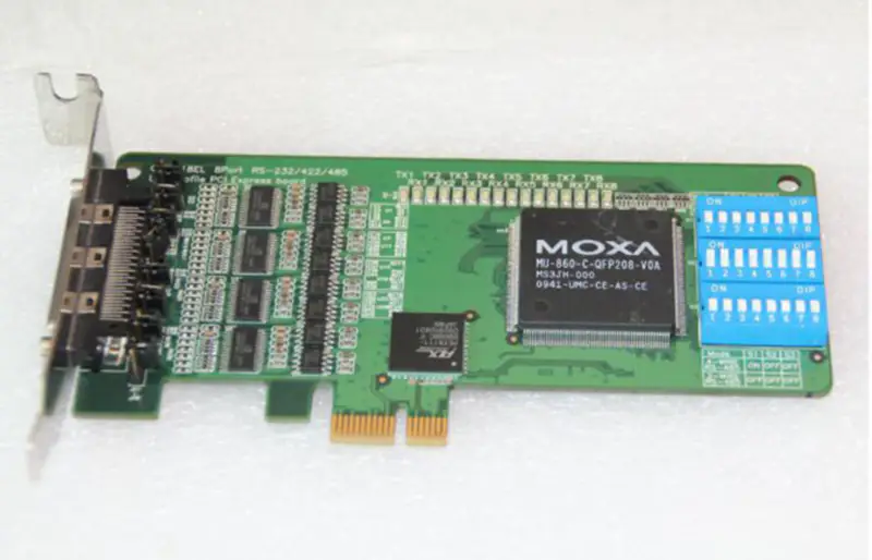 MOXA CP-118EL 8 PORT RS-232/422/485 PCIe SERIAL CARD carte mère industrielle