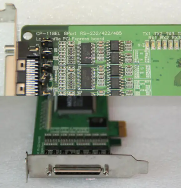 MOXA CP-118EL 8 PORT RS-232/422/485 PCIe SERIAL CARD carte mère industrielle