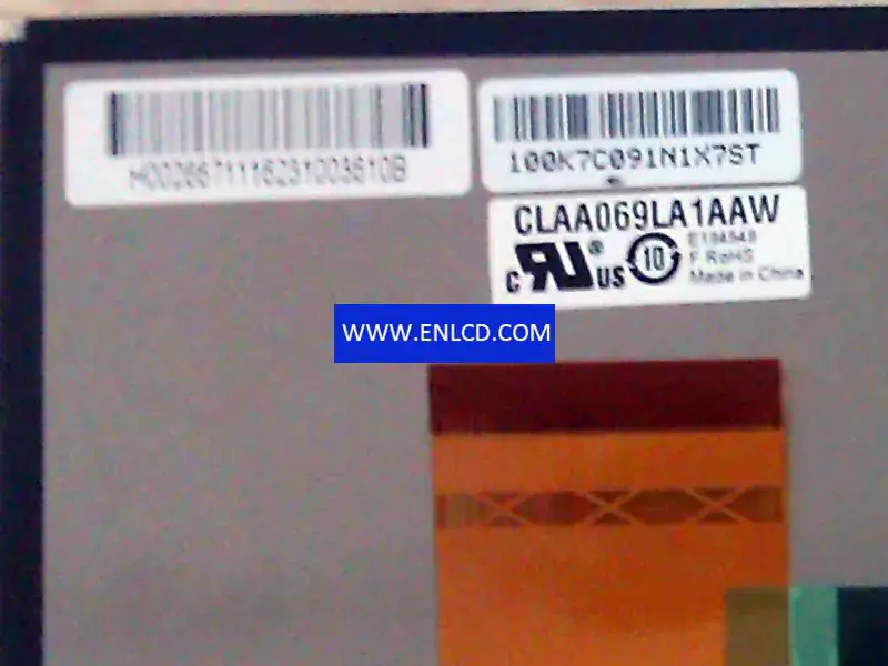 CLAA069LA1AAW CPT LCD panel replacement for Automotive Display