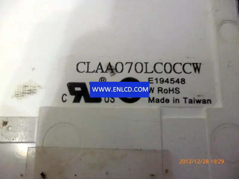 Remplacement du panneau LCD CLAA070LC0CCW CPT