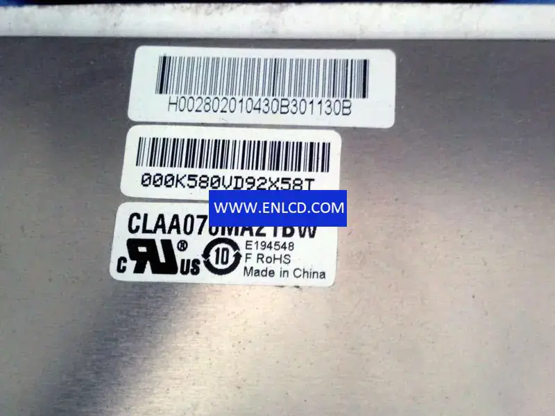 Remplacement du panneau LCD CLAA070MA21BW CPT