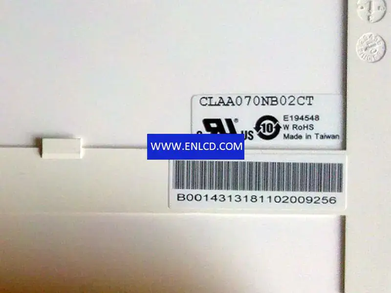 Remplacement du panneau LCD CLAA070NB02CT CPT