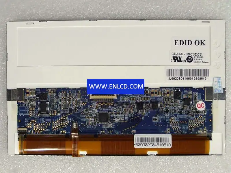 Remplacement du panneau LCD CLAA070NC0DCT CPT pour MID UMPC, MP4 PMP