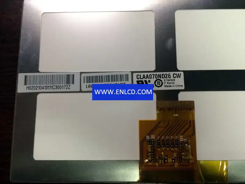 Remplacement du panneau LCD CLAA070ND26CW CPT