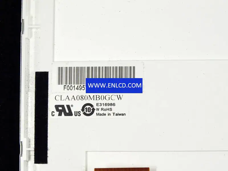 Remplacement du panneau LCD CLAA080MB0GCW CPT