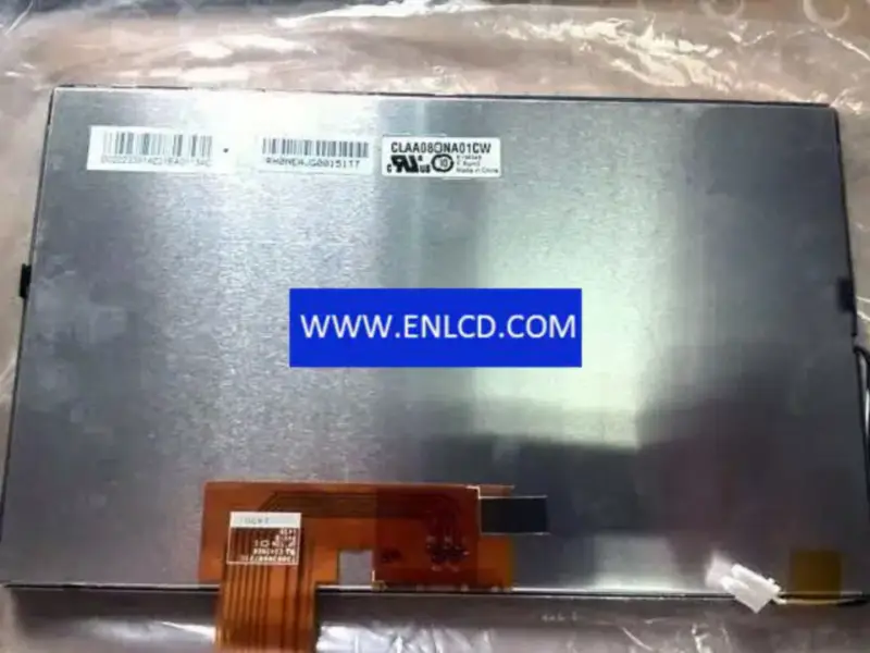 Remplacement du panneau LCD CLAA080NA01 CW CPT pour affichage automobile
