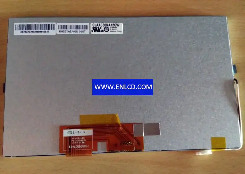 CLAA080NA12 CW CPT LCD panel replacement for Automotive Display