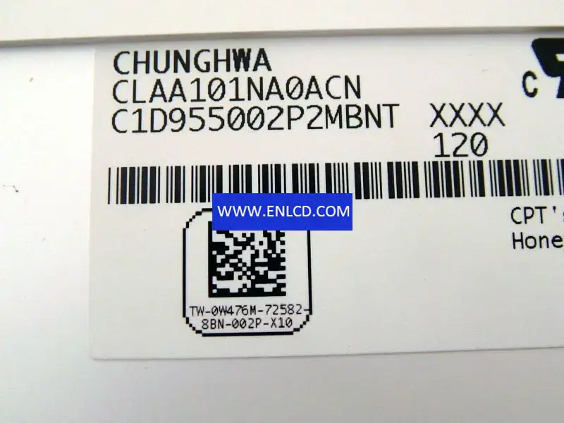 Remplacement du panneau LCD CLAA101NA0ACN CPT pour PC Netbook