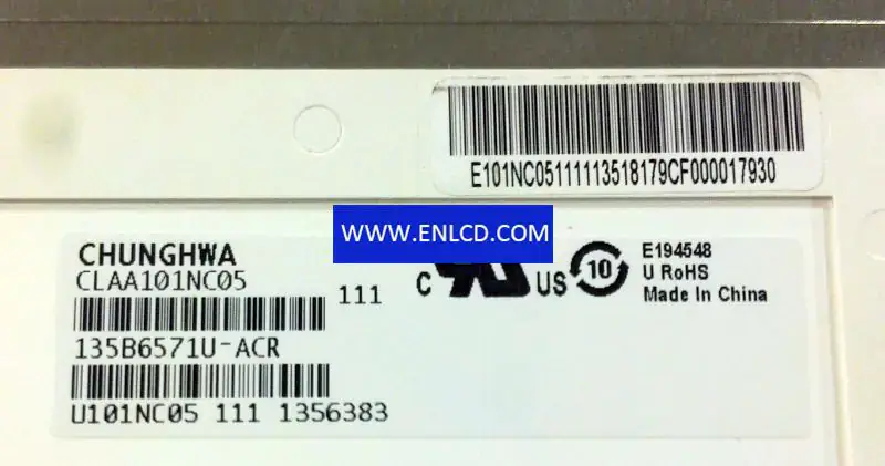 CLAA101NC05 CPT LCD panel replacement for Netbook PC