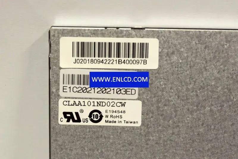 Remplacement du panneau LCD CLAA101ND02CW CPT