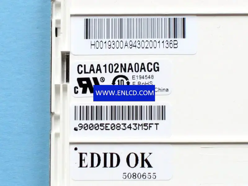 Remplacement du panneau LCD CLAA102NA0ACG CPT