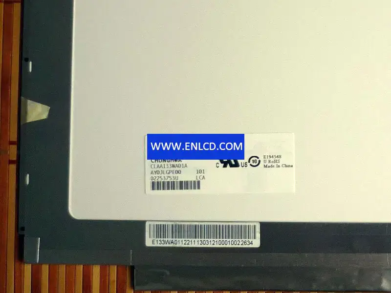 Remplacement du panneau LCD CLAA133WA01A CPT