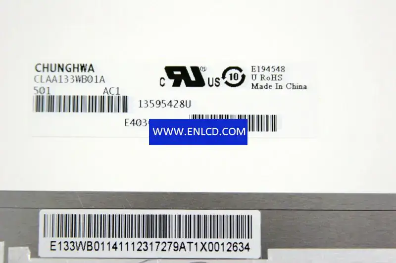 Remplacement du panneau LCD CLAA133WB01A CPT pour ordinateur portable