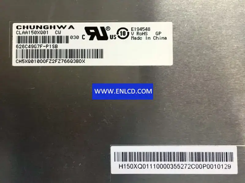 CLAA150XQ01CW CPT 産業用 LCD パネル交換用