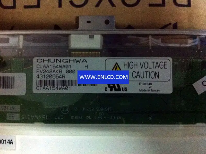 Remplacement du panneau LCD CLAA154WA01 CPT pour ordinateur portable