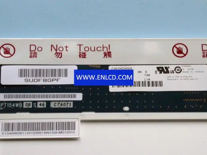 CLAA154WB08AN CPT LCD-paneelvervanging voor laptop