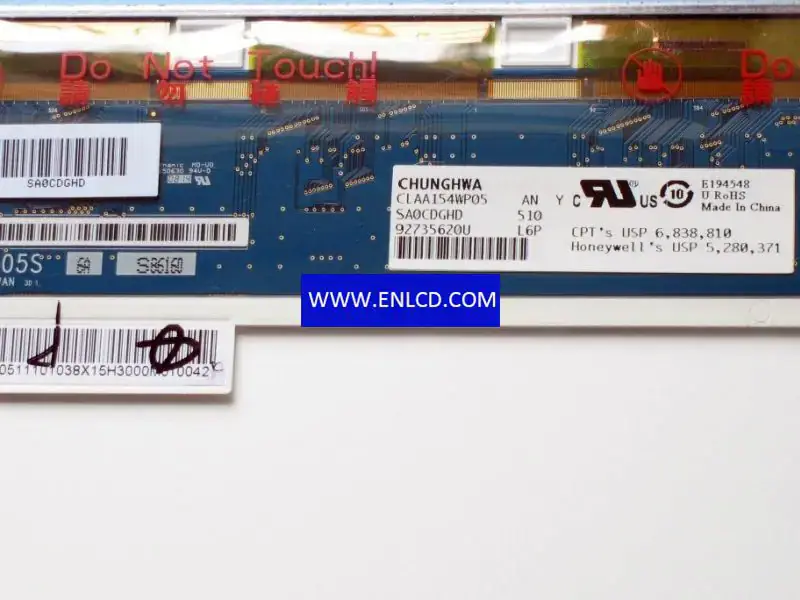 CLAA154WP05A CPT 筆記型電腦 LCD 面板更換零件