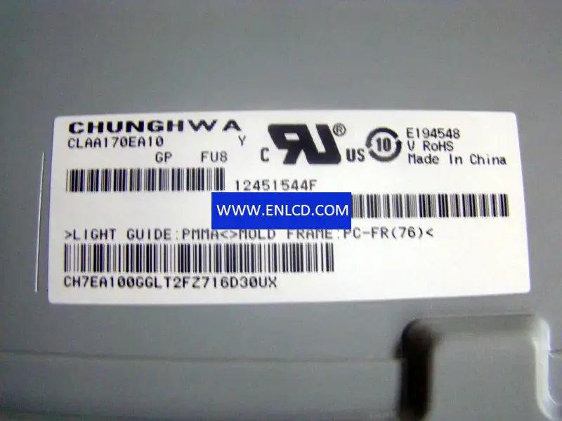 Remplacement du panneau LCD CLAA170EA10 CPT pour moniteur de bureau