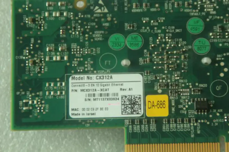 ConnectX-3 EN CX312A Dual Port 10 Gigabit MCX312A-XCAT Ethernet Adapter