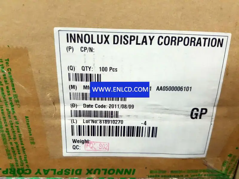 AT050TN43 V.1 Innolux LCD panel replacement