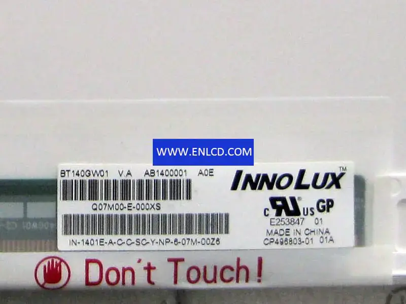 Remplacement du panneau LCD BT140GW01 VA Innolux pour ordinateur portable