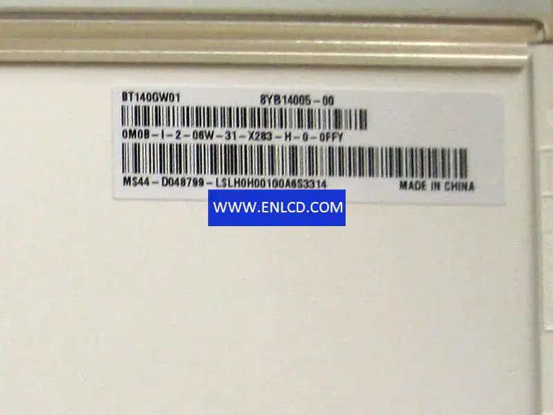 Remplacement du panneau LCD BT140GW01 VA Innolux pour ordinateur portable
