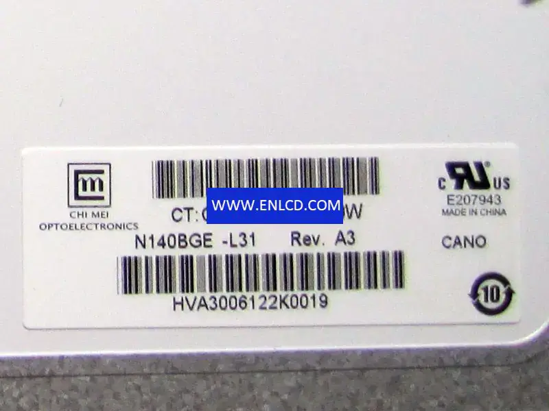 Remplacement du panneau LCD Innolux N140BGE-L31 pour ordinateur portable