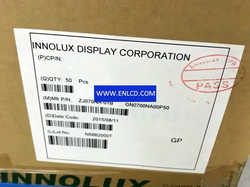 Remplacement du panneau LCD Innolux ZJ070NA-01B pour ordinateur portable