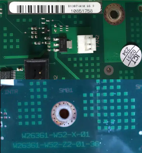 Placa base industrial SIEMENS D1387-A10 GS 3 W26361-W52-X-01 W26361-W52-Z2-01-36