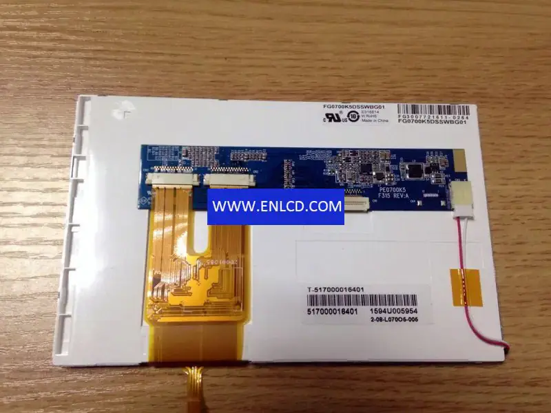 FG0700K5DSSWBG01 Otomotiv Ekranı için Veri Görüntüsü LCD panel değiştirme