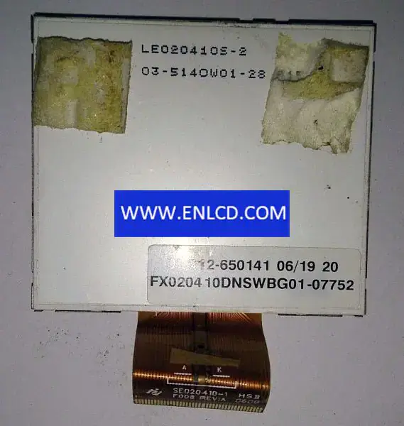 FX020410DNSWBG01 Veri Görüntüsü LCD panel değişimi