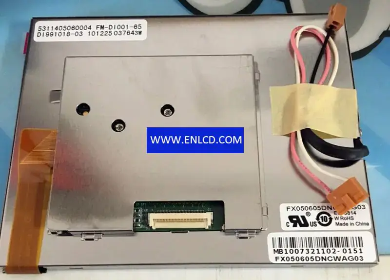 FX050605DNCWAG03 Endüstriyel Uygulama için Veri Görüntüsü LCD panel değişimi