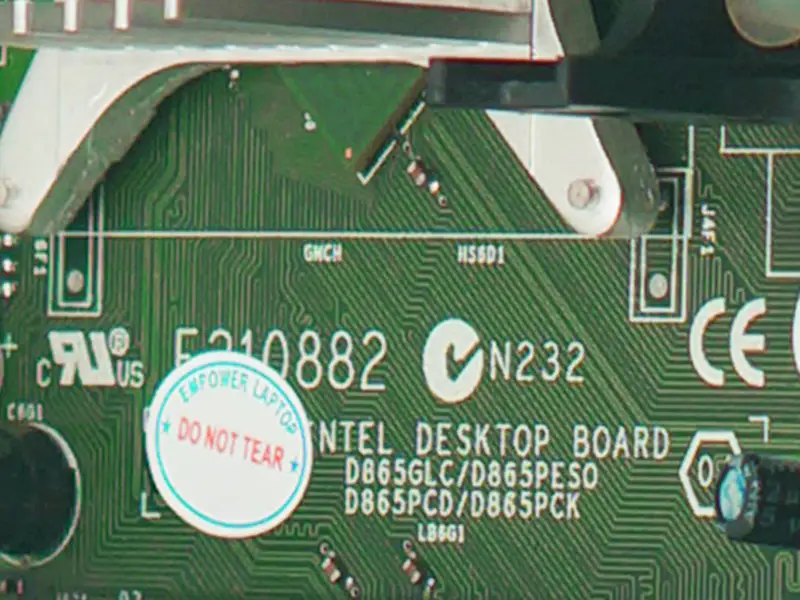 Carte mère Intel E210882 D865GLC/D865PESO/D865PCD/D865PCK
