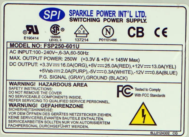 FSP FSP250-601U Power Supply