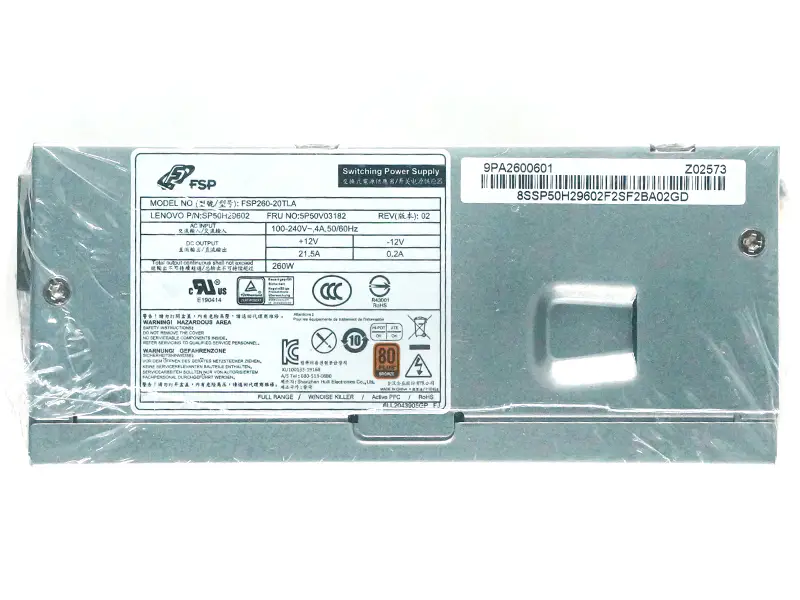 Bloc d'alimentation pour Lenovo PCH015 FSP260-20TLA HK360-71PP PCK012
