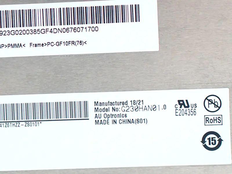 G230HAN01.0 Wymiana panelu LCD AUO