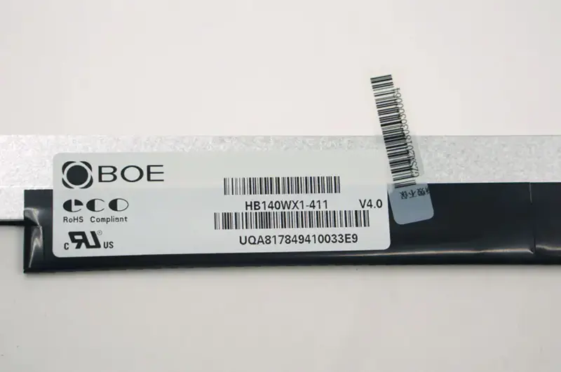 Substituição do painel LCD HB140WX1-411 BOE para laptop