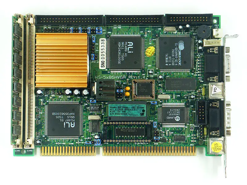 IEI HS-5x86HVGA REV1.4 media tarjeta cpu placa base industrial