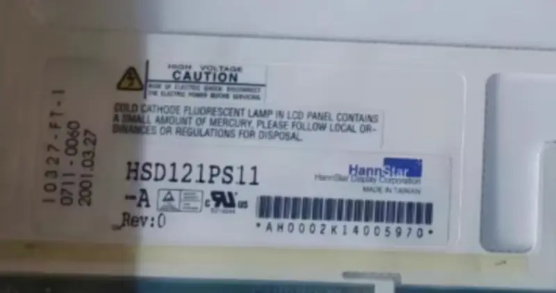 Dizüstü Bilgisayar için HSD121PS11-A HannStar LCD panel değiştirme