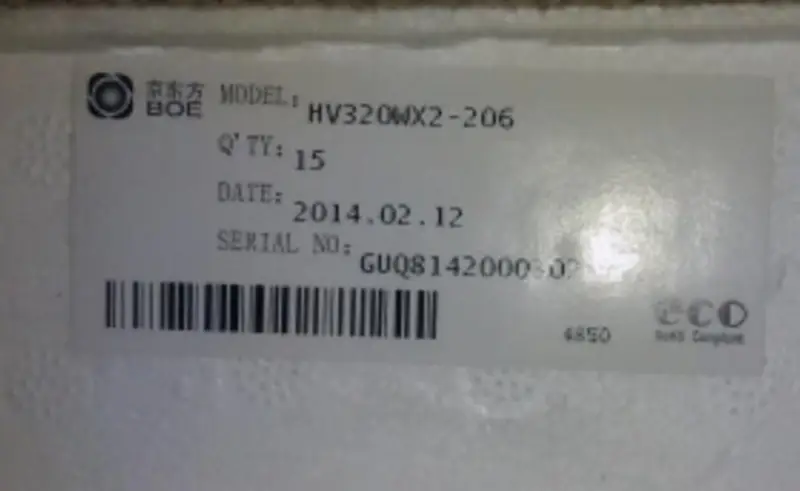 Remplacement du panneau LCD HV320WX2-206 BOE pour téléviseurs