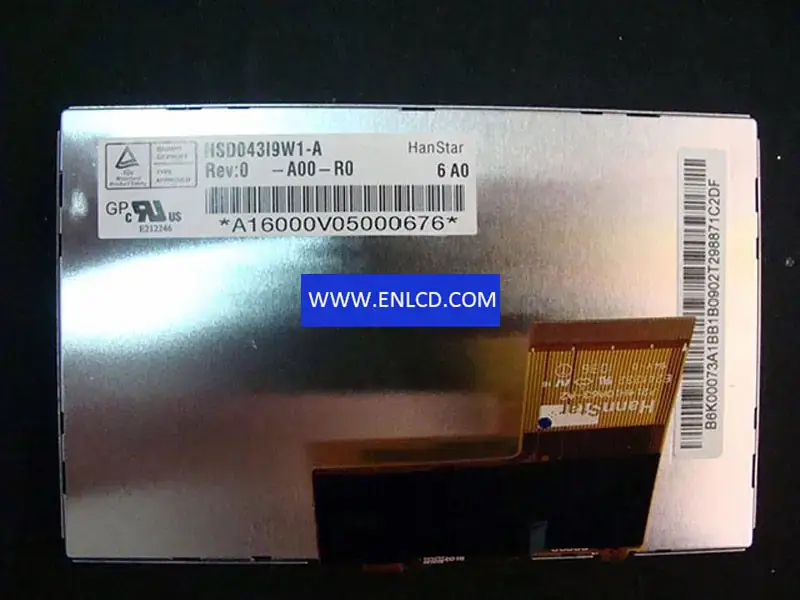 HSD043I9W1-A00-R00 HannStar LCD panel replacement