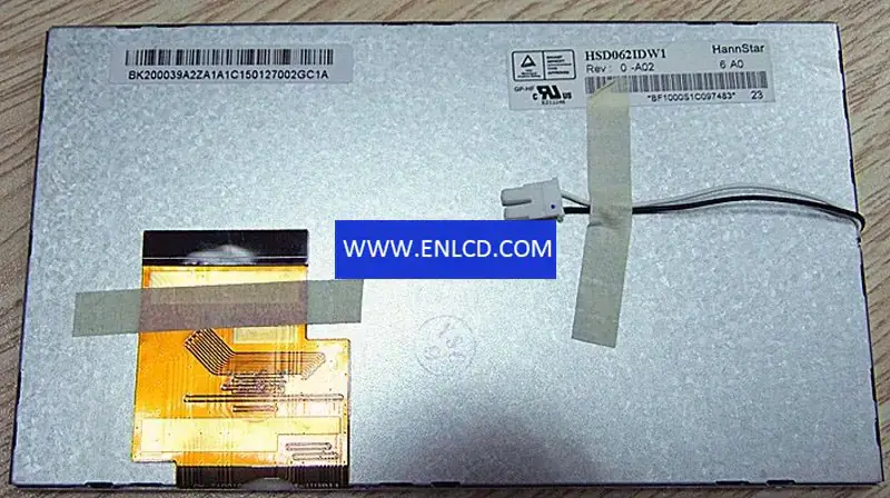 HSD062IDW1-A02 HannStar LCD panel replacement for Automotive Display