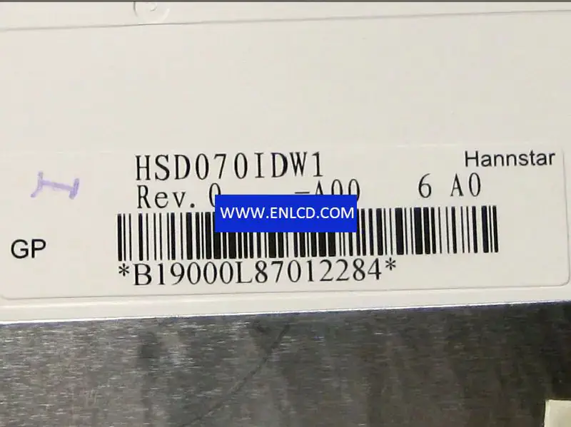 HSD070IDW1-A00 HannStar LCD panel replacement