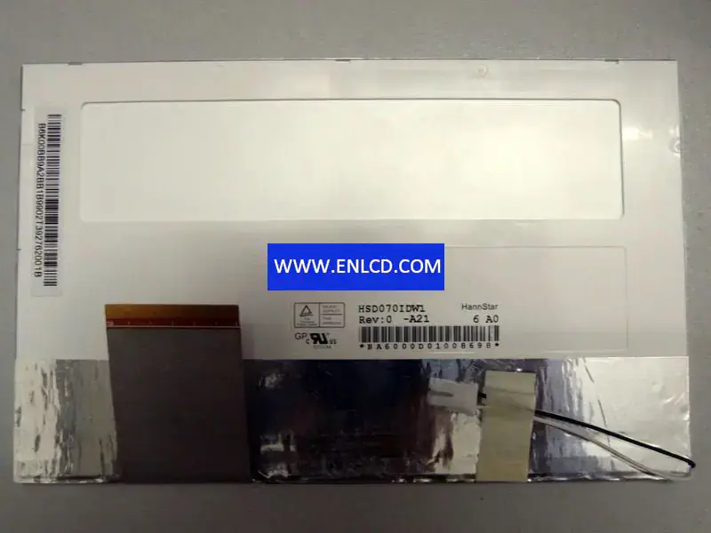 Remplacement du panneau LCD HannStar HSD070IDW1-A21