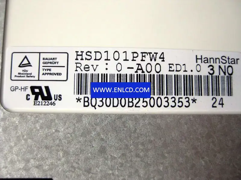 HSD101PFW4-A00 HannStar LCD panel replacement